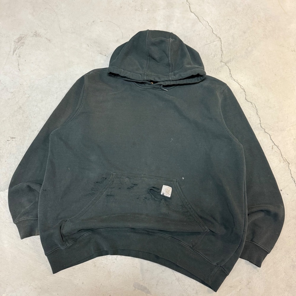 Vintage y2k Black‎ Distressed Carhartt Hoodie